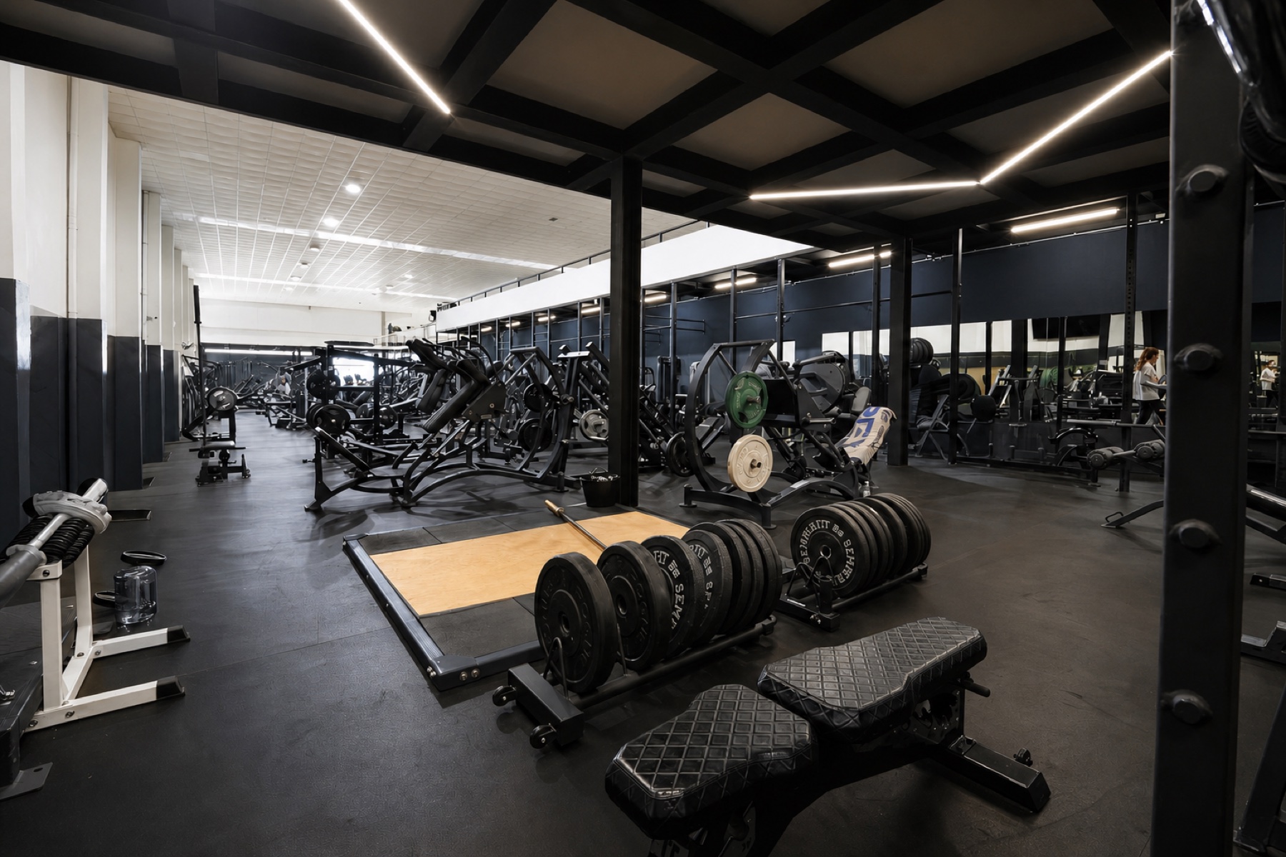 Zona de peso livre da Focus Jiu-Jitsu Headquarters